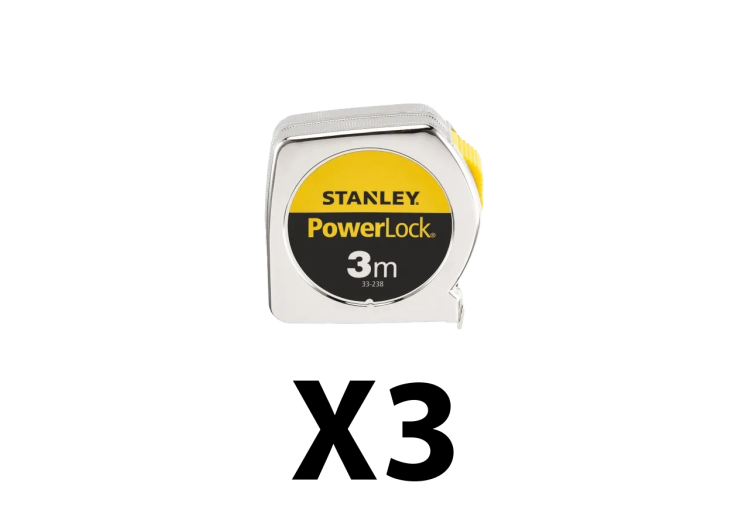 Lot de 3 metres 3 M x 12,7 mm Powerlock