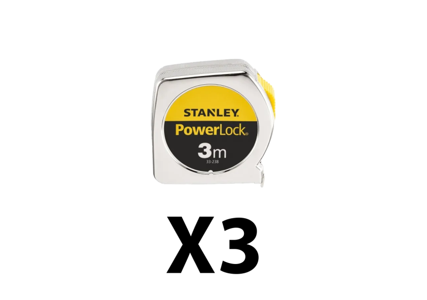 Lot de 3 metres 3 M x 12,7 mm Powerlock