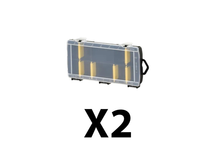 Lot de 2 organiseurs 10 compartiments