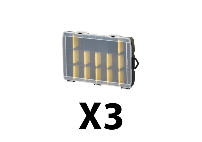 Lot de 3 organiseurs 17 compartiments