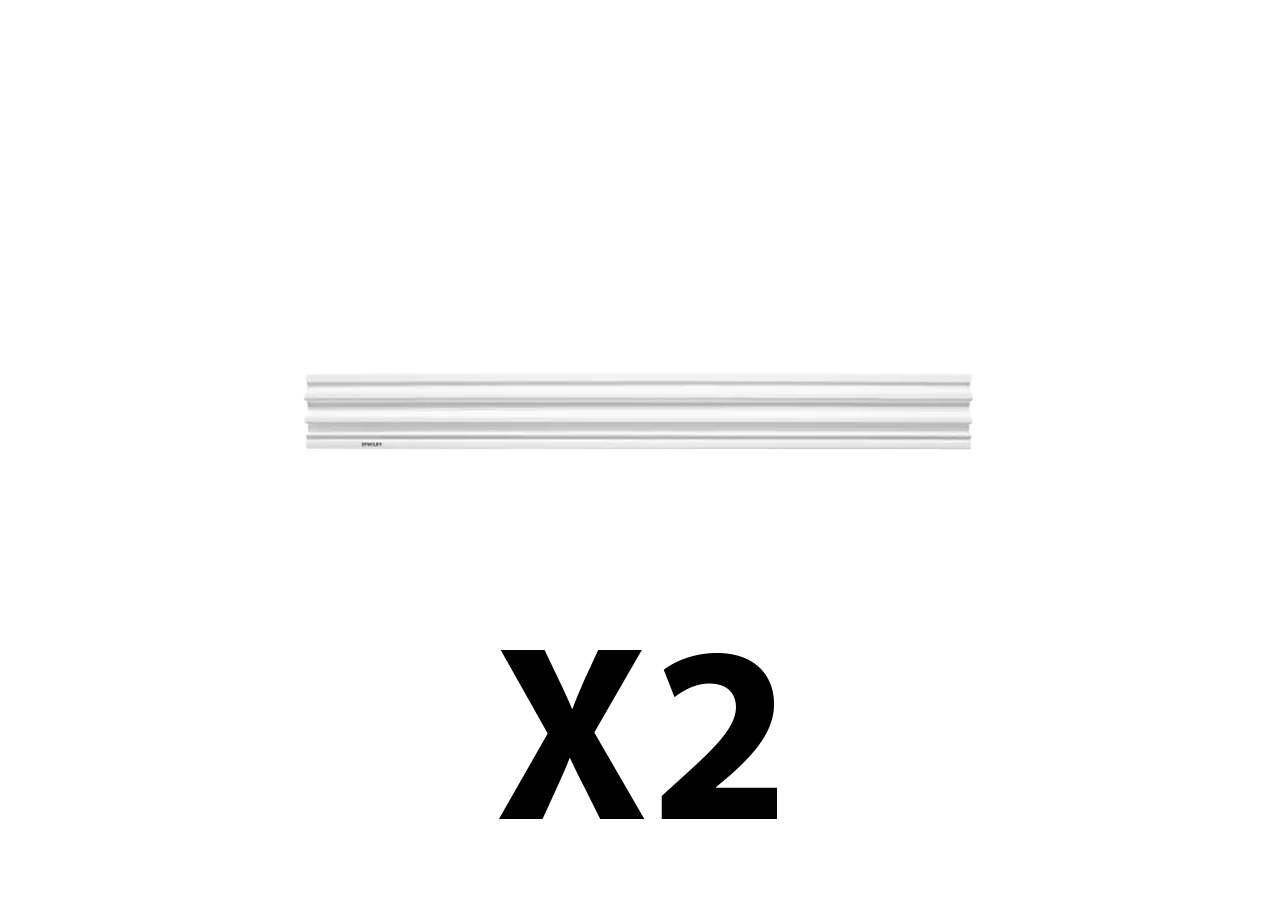 Lot de 2 rails muraux TRACKWALL 121 cm
