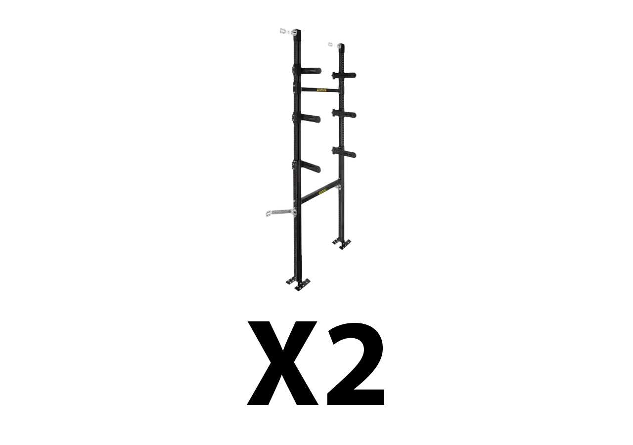 Lot de 2 supports d'amenagement de Van TOUGHSYSTEM Stanley FATMAX