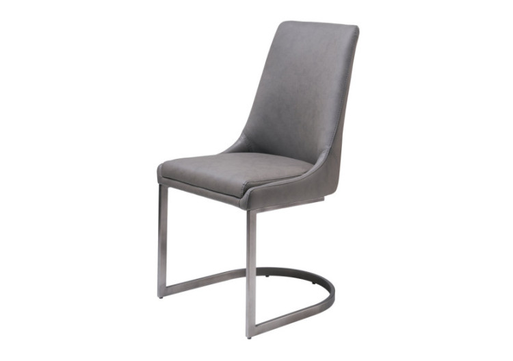 Chaise de salle à manger Oxford en gris basalte, ensemble de 2 2