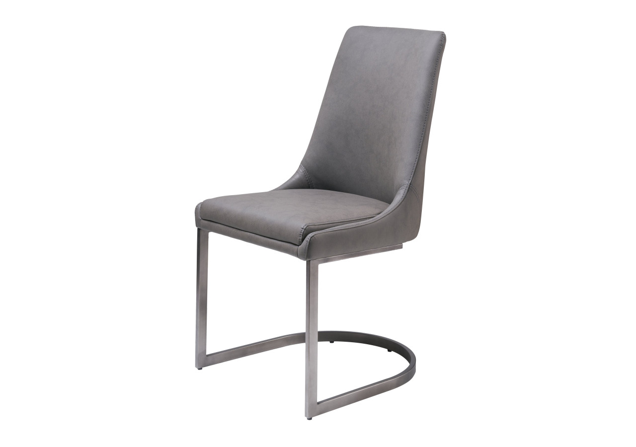 Chaise de salle à manger Oxford en gris basalte, ensemble de 2