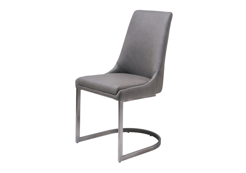 Chaise de salle à manger Oxford en gris basalte, ensemble de 2