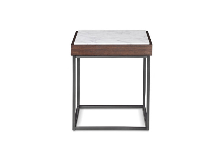 Table de bout Ennis en sable brun 2