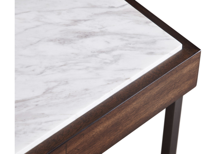 Table de bout Ennis en sable brun