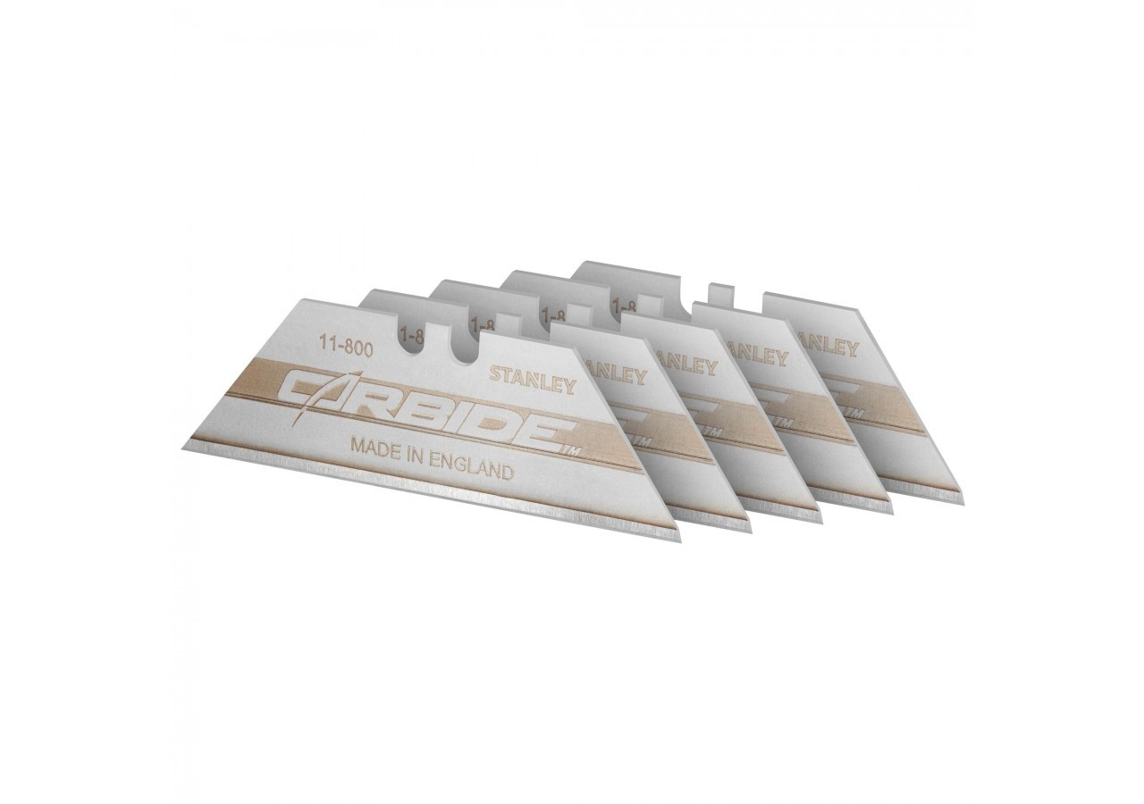 LAMES DE COUTEAU FATMAX AU
 CARBURE DE TUNGSTENE - CARTE 5 LAMES - 0-11-800 - Stanley