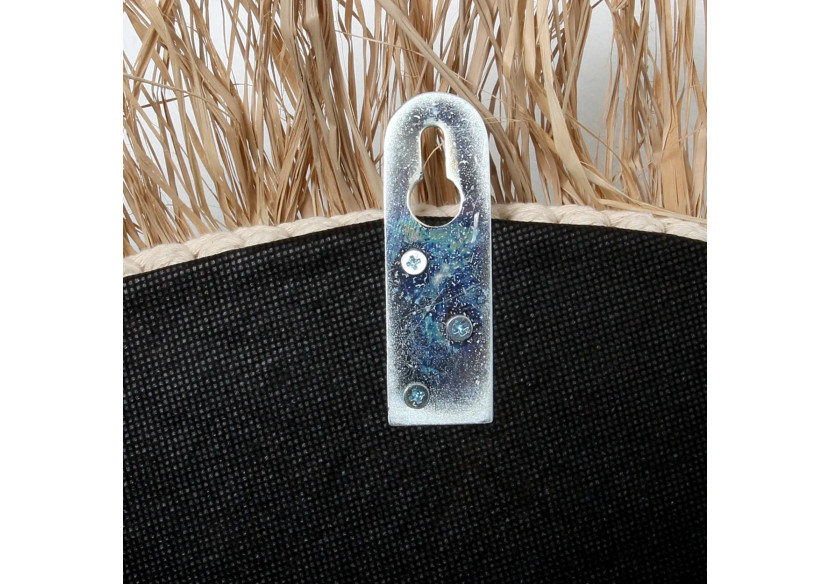 Le Miroir Raphia Cowrie - Blanc Naturel