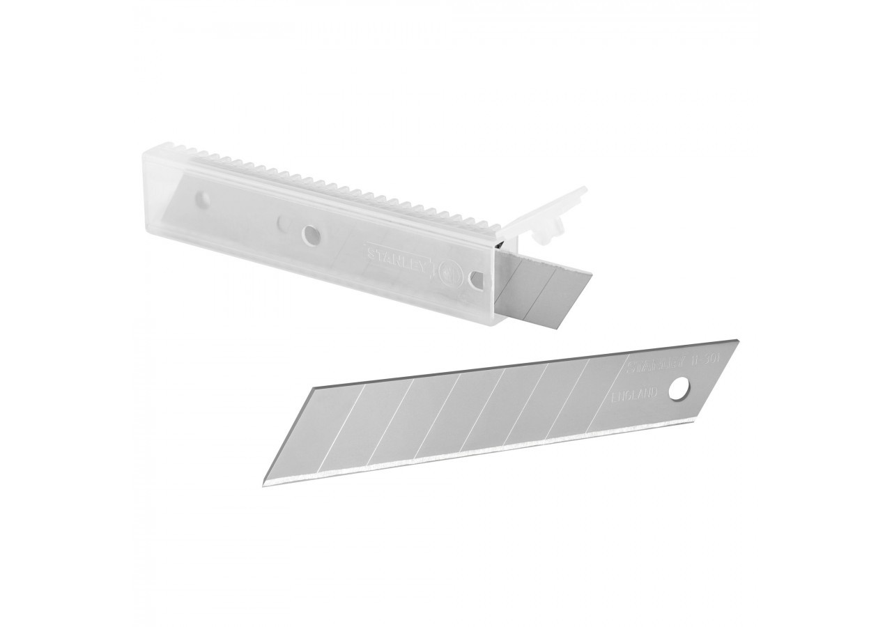 LAMES DE CUTTERS 18MM - DISTRIBUTEUR 10 LAMES - 0-11-301 - Stanley
