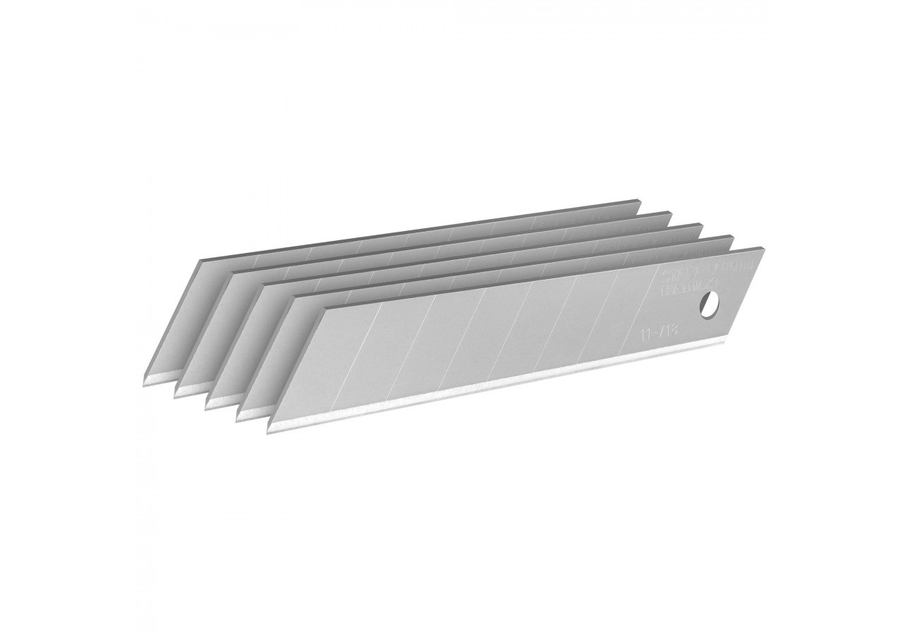 LAMES DE CUTTERS 18MM - CARTE 5 LAMES - FATMAX - 0-11-718 - Stanley