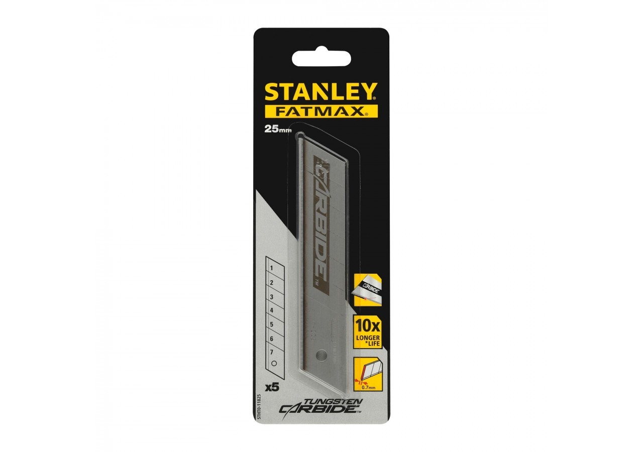 LAMES DE CUTTER 25MM FATMAX AU CARBURE DE TUNGSTENE - CARTE 20 LAMES - STHT3-11825 - Stanley