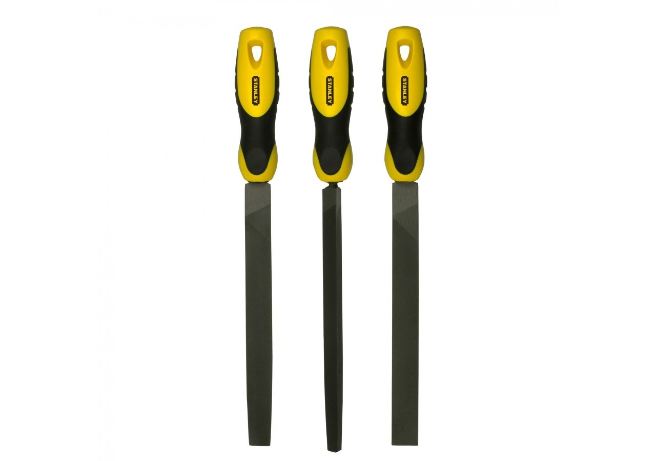 LIMES MI-DOUCES 200MM - JEU DE 3PCS - 0-22-464 - Stanley