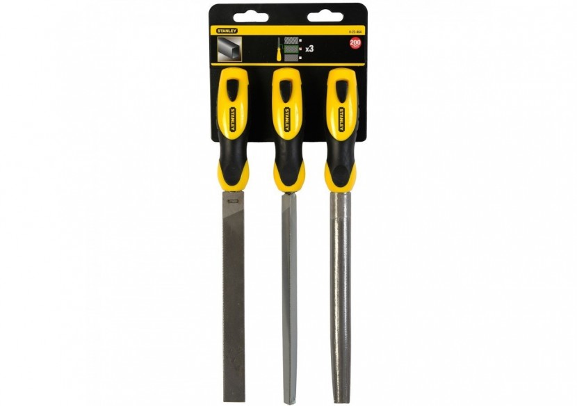 LIMES MI-DOUCES 200MM - JEU DE 3PCS - 0-22-464 - Stanley