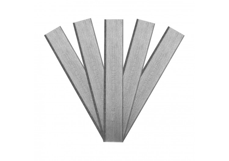 FER POUR RABOT RB10 ET RB5 - CARTE DE 5 LAMES DROITES - 0-12-378 - Stanley
