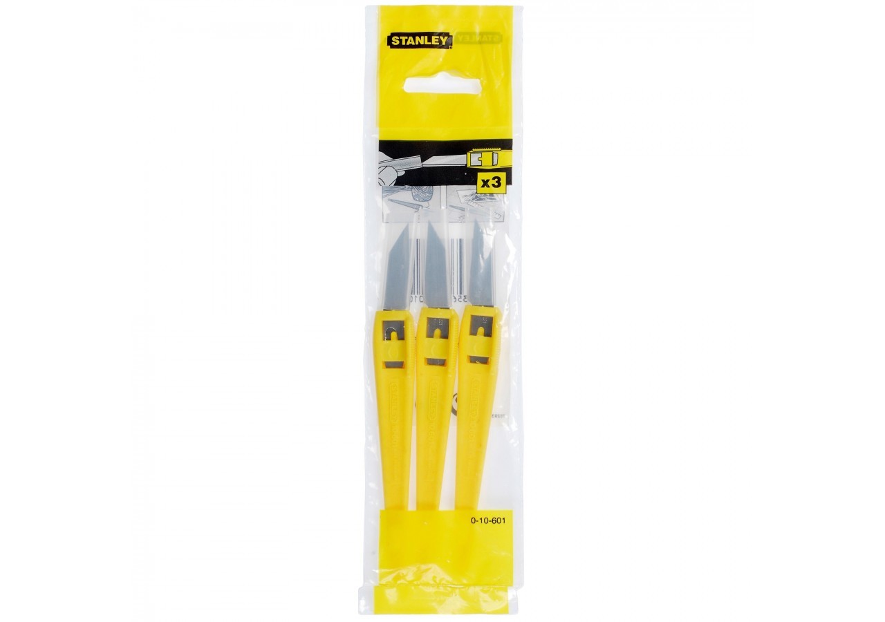 SCALPEL COUPE-TOUT - CARTE DE 3PCS - 0-10-601 - Stanley