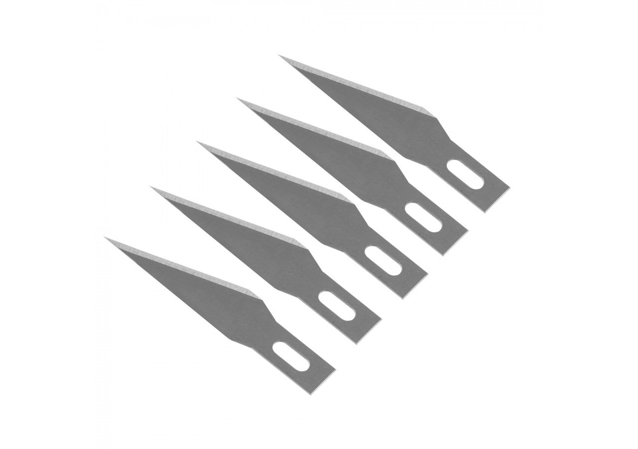 LAME DE SCALPEL HOBBY A ANGLE AIGU - CARTE DE 5 LAMES - 0-11-411 - Stanley