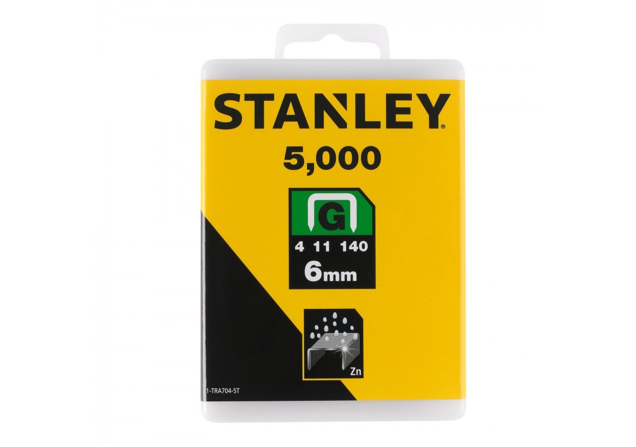 AGRAFES 6MM TYPE G - BOITE DE 5000PCS - 1-TRA704-5T - Stanley