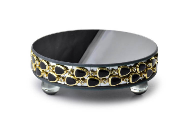 ELIA NOIR Stand art. diamètre décoratif: 15xh5cm