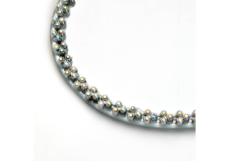 Sous-plat Margot Argent - 20x10cm avec bord décoratif - HTRJ7423 - Mondex 2