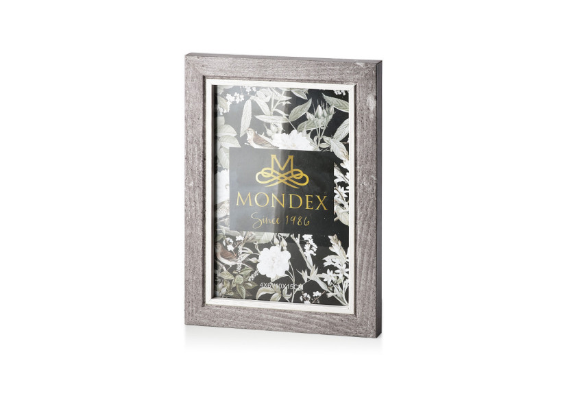 Cadre photo ADI - 10x15cm en gris pierre - HTOK4551 - Mondex Cadre photo ADI - 10x15cm en gris pierre - HTOK4551 - Mondex