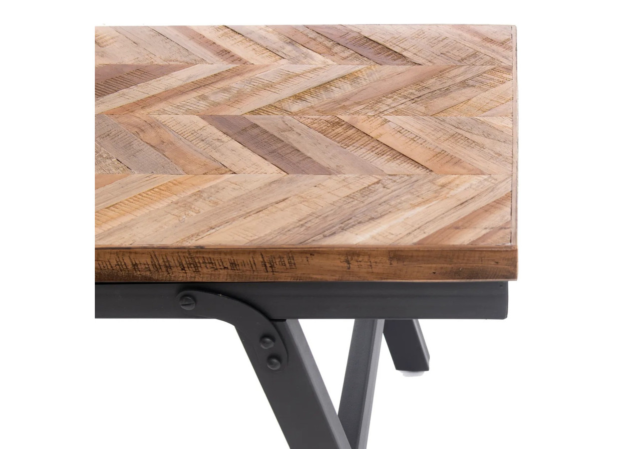 Banc Herringbone - Naturel 110 cm - INSU002N-110 - Bazar Bizar