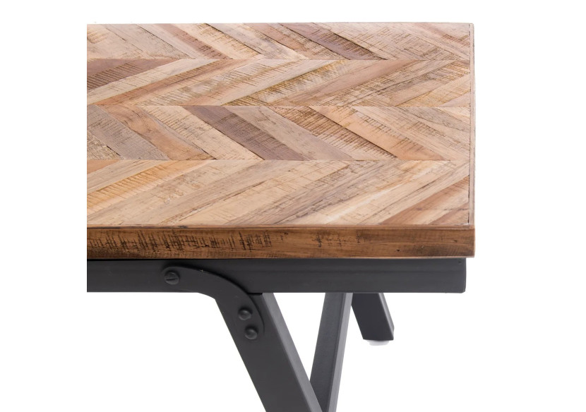 Banc Herringbone - Naturel 110 cm - INSU002N-110 - Bazar Bizar