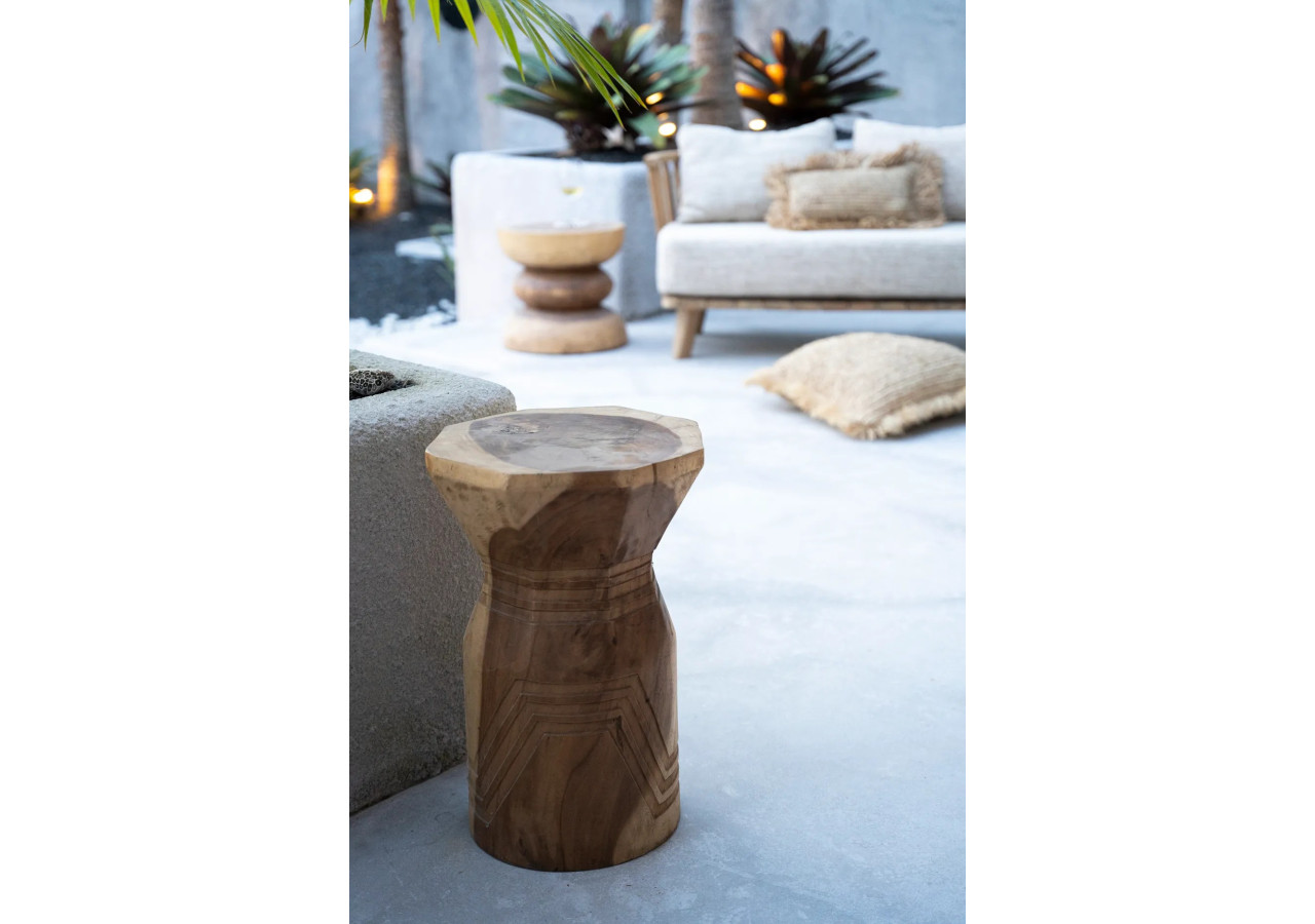 Tabouret Bloom - Naturel - JAHU020N - Bazar Bizar