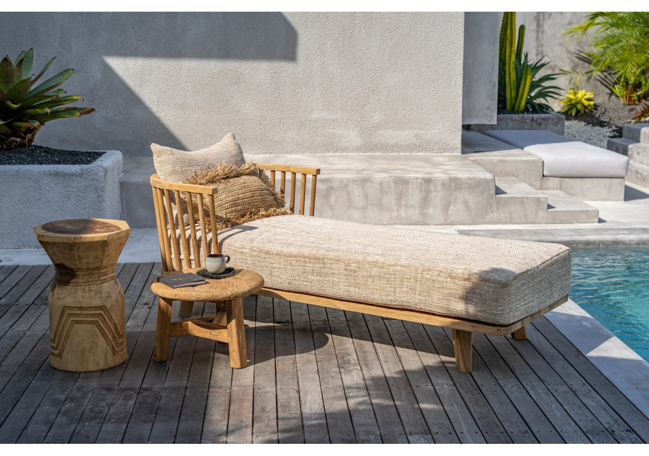 Tabouret Bloom - Naturel - JAHU020N - Bazar Bizar