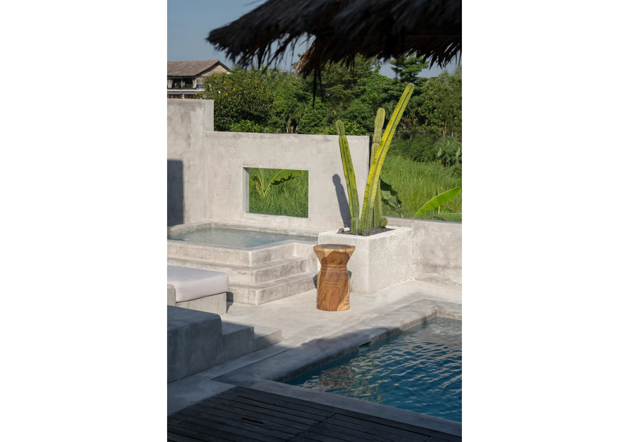 Tabouret Bloom - Naturel - JAHU020N - Bazar Bizar