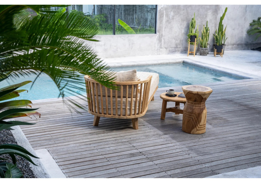 Tabouret Bloom - Naturel - JAHU020N - Bazar Bizar