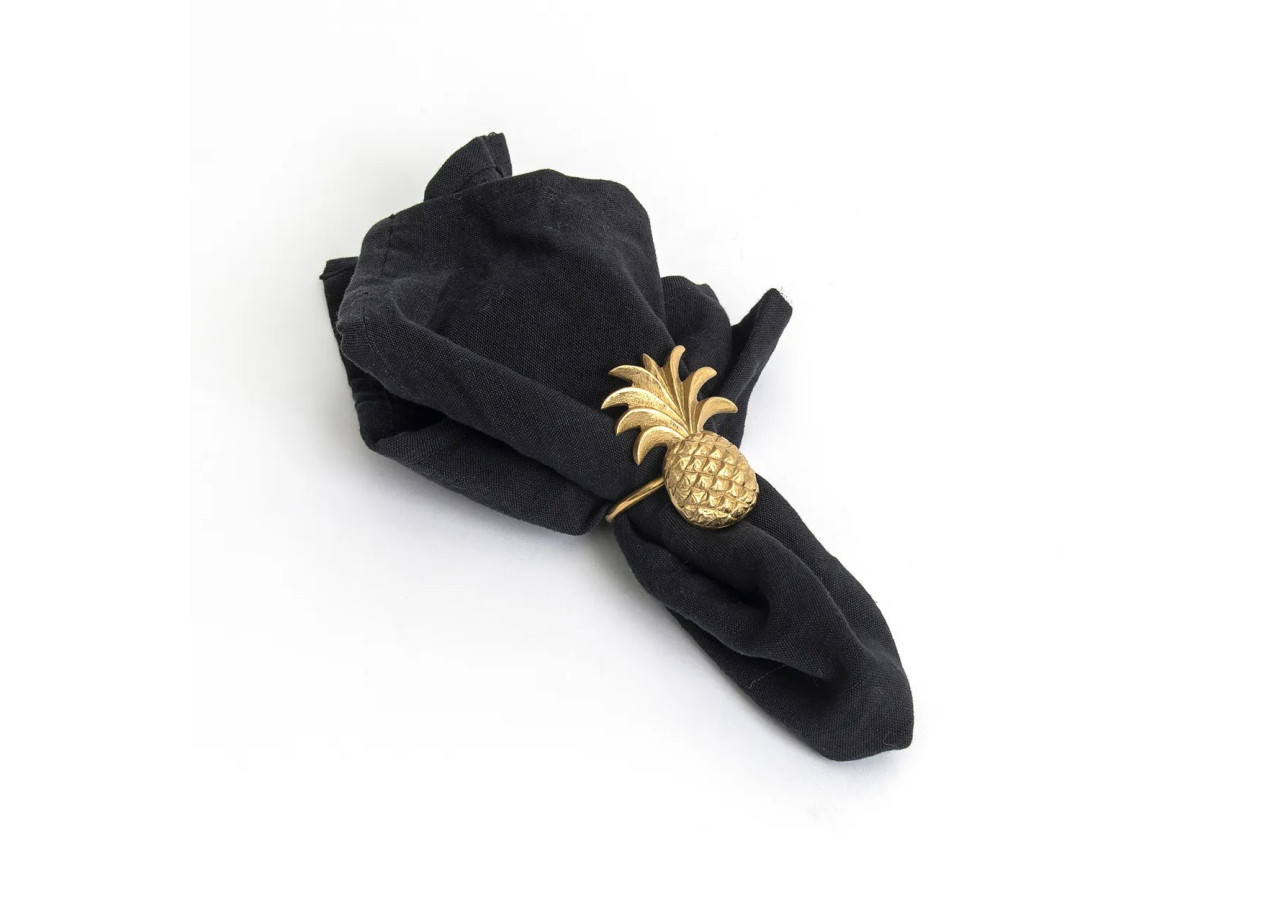 Anneau de Serviette THE PINEAPPLE - Or - BABRA008G - Bazar Bizar