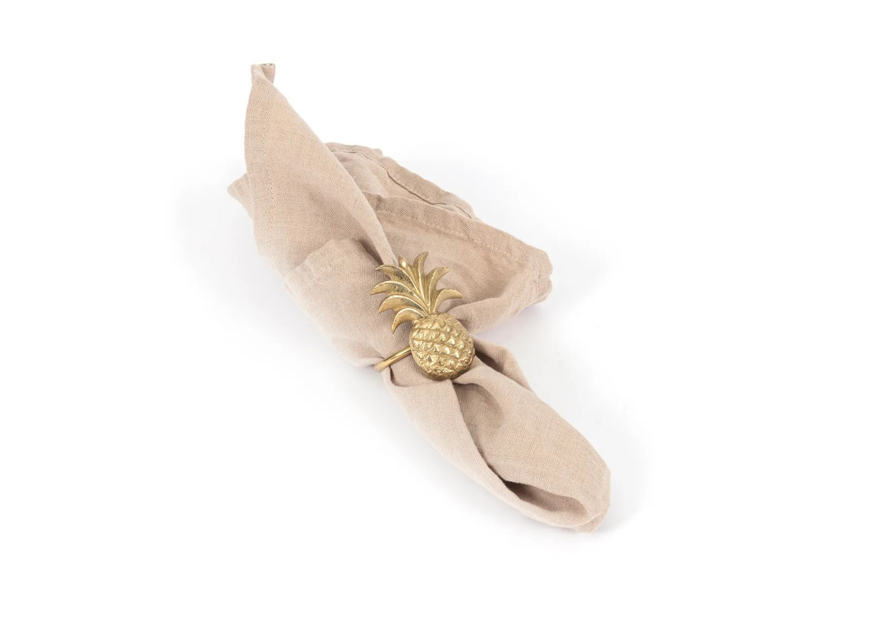 Anneau de Serviette THE PINEAPPLE - Or - BABRA008G - Bazar Bizar