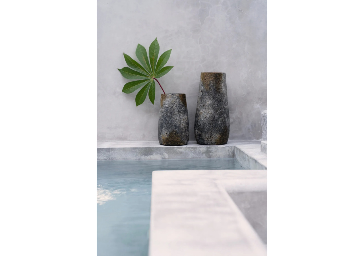 Vase Spooky - Gris Antique - Taille S - JABR092AG-S - Bazar Bizar