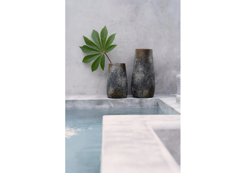 Vase Spooky - Gris Antique - Taille S - JABR092AG-S - Bazar Bizar