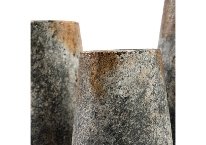 Vase Spooky - Gris Antique - Taille S - JABR092AG-S - Bazar Bizar