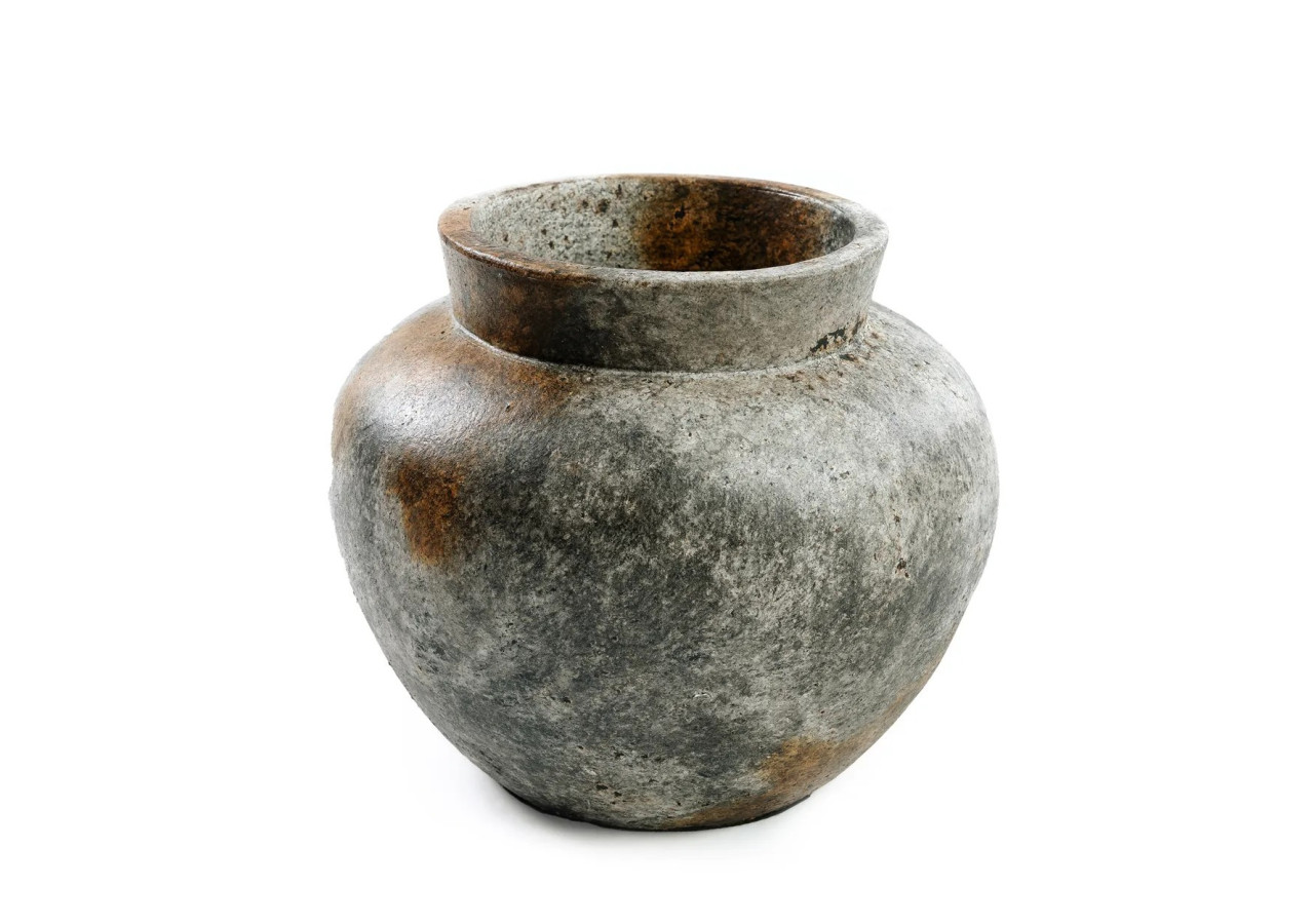 Vase Funky - Gris Antique - Taille M - JABR091AG-M - Bazar Bizar