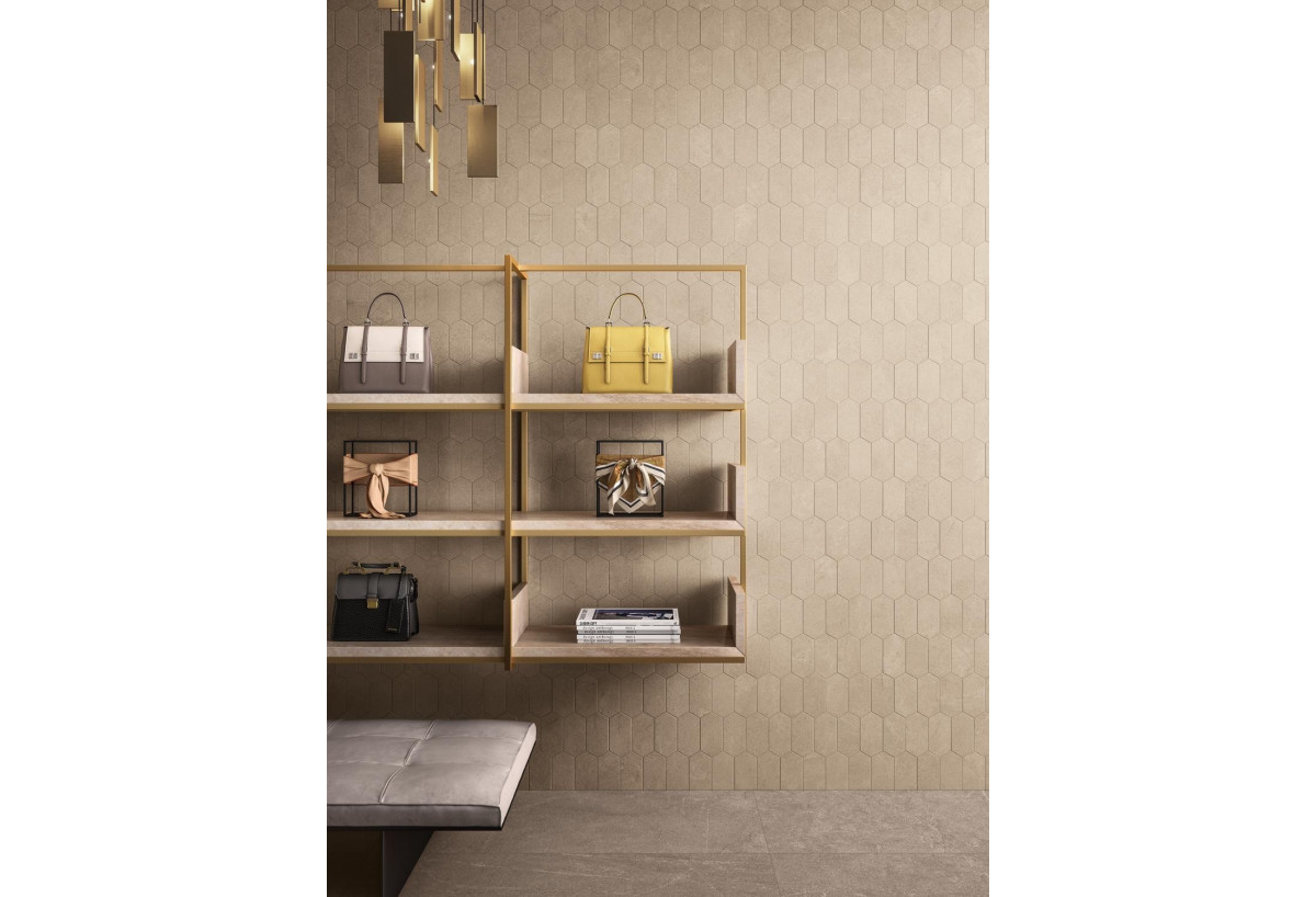 Mosaïque nid d'abeille murale grès cérame Horizon - Panaria : Confort'Mat