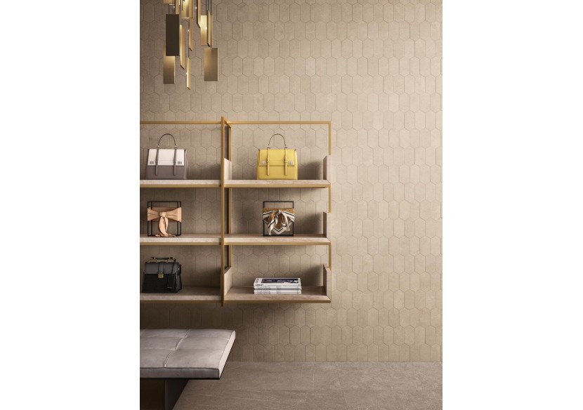 Mosaïque nid d'abeille murale grès cérame Horizon - Panaria : Confort'Mat