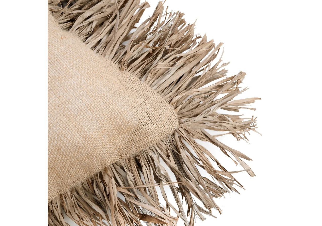 Housse de Coussin Jute Bonita - Naturelle - 60x60 - JABR066N-60x60 - Bazar Bizar