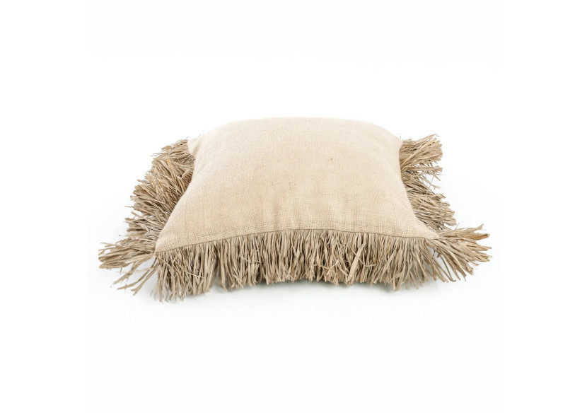 Housse de Coussin Jute Bonita - Naturelle - 60x60 - JABR066N-60x60 - Bazar Bizar