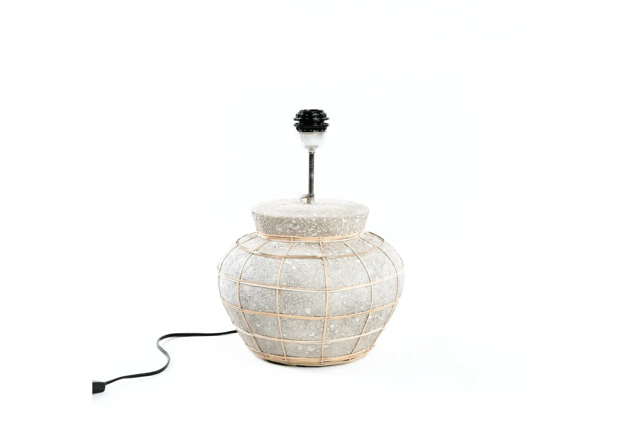 Lampe de table LIPSI - Béton naturel - JABR081NCon - Bazar Bizar