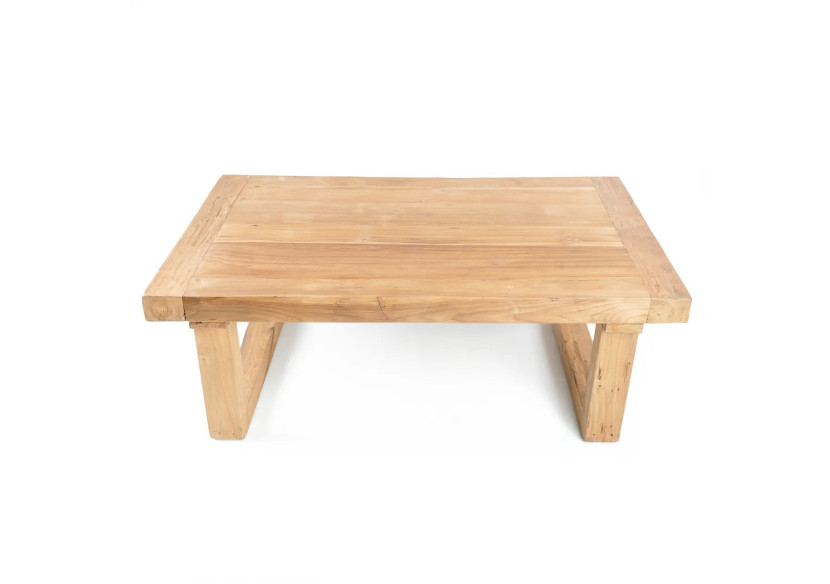 Table Basse en Teck Recyclé - Naturel - JACI026N - Bazar Bizar
