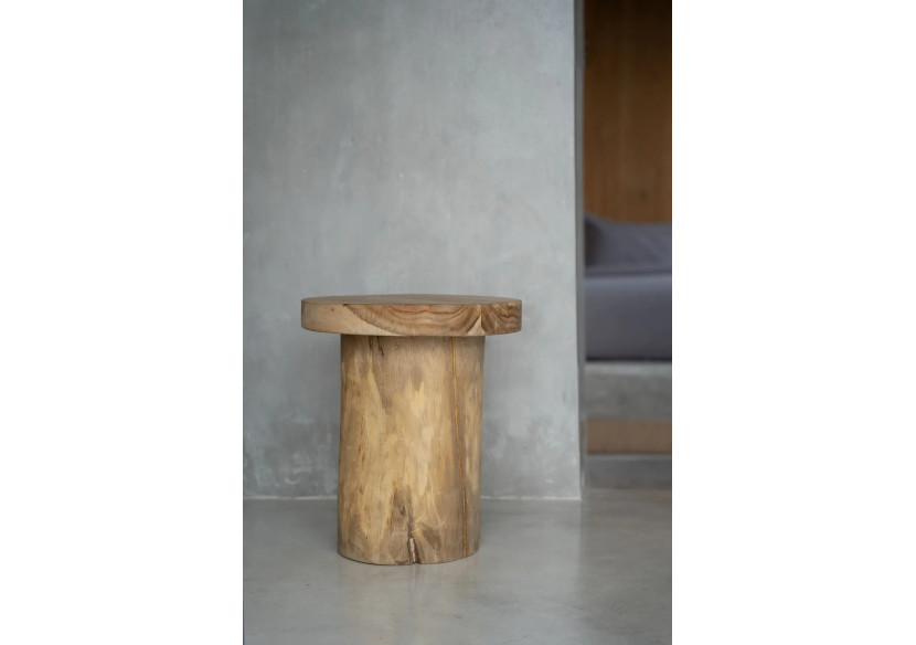 Table d'Appoint INTI - Teck Naturel - JACI023N - Bazar Bizar