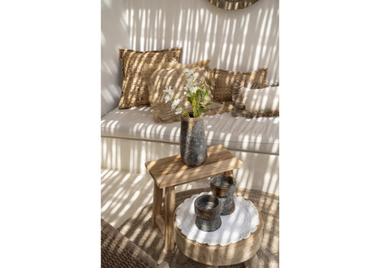 Support de Bougie GIPSY - Gris Antique - Taille L - JABR093AG-L - Bazar Bizar 2