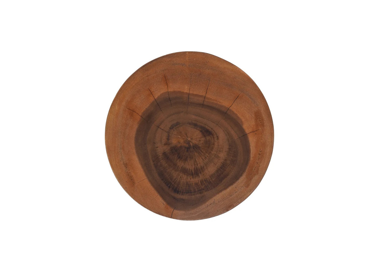 Tabouret Aukai - Bois Suar Naturel au Design Élégant - JACI002N - Bazar Bizar