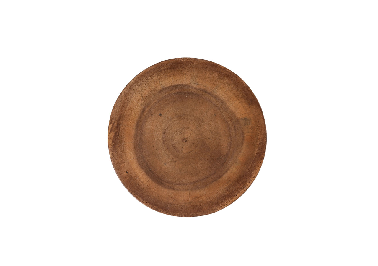 Tabouret Anthia - Bois Suar Naturel avec Design Ronde - JACI001N - Bazar Bizar