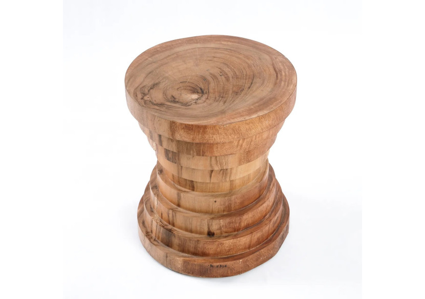 Tabouret Mazu - Bois Suar Naturel au Design Contemporain - JACI008N - Bazar Bizar Tabouret Mazu - Bois Suar Naturel au Design Contemporain - JACI008N - Bazar Bizar