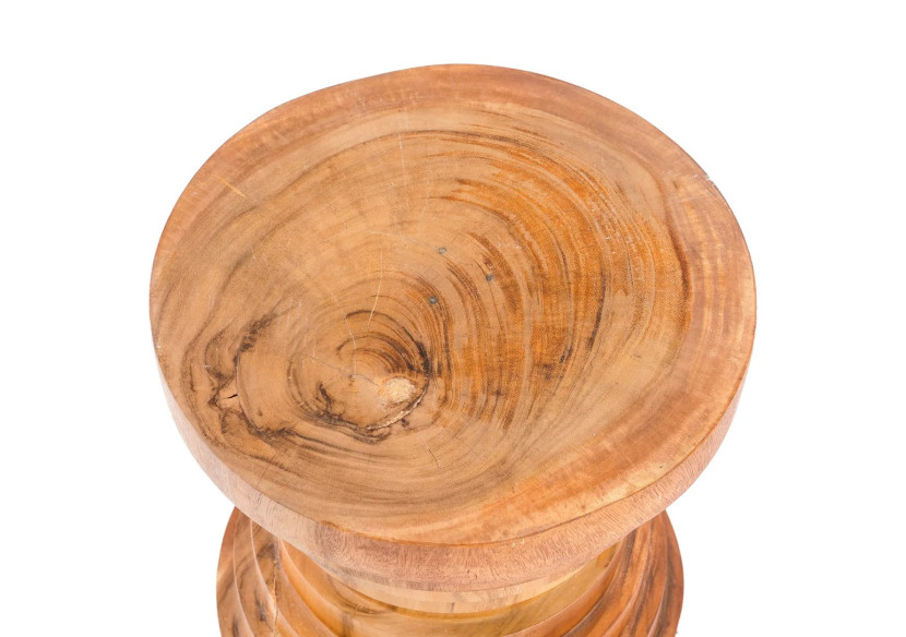 Tabouret Mazu - Bois Suar Naturel au Design Contemporain - JACI008N - Bazar Bizar Tabouret Mazu - Bois Suar Naturel au Design Contemporain - JACI008N - Bazar Bizar