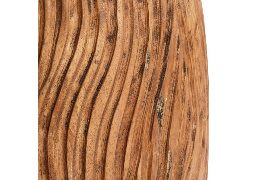 Tabouret Celebes - Bois Suar Naturel avec Sculptures - JACI010N - Bazar Bizar